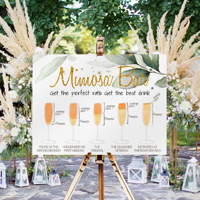 Póster Letrero de Bar de Mimosa Bridal Brunch (Subido por el creador)