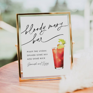 Póster Letrero de barra de Bloody Mary EVERLEIGH