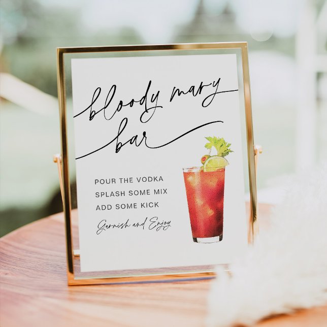 Póster Letrero de barra de Bloody Mary EVERLEIGH (Subido por el creador)