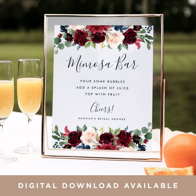 Póster Letrero de barra de Mimosa de Floración Radiante (Subido por el creador)