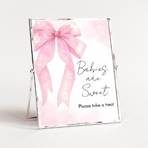 Póster Letrero de Bebés Dulces para Baby Shower de La Peq