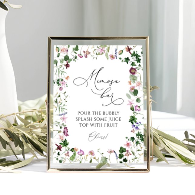 Póster Letrero de Bebida para Bar de Mimosa Botánica (Subido por el creador)