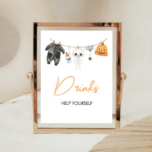 Póster Letrero de bebidas para Halloween de Little Boo Cl
