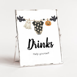 Póster Letrero de bebidas para tendedero de Little Boo Cl