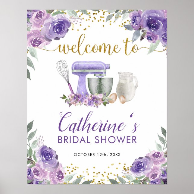 Póster Letrero de bienvenida a la cocina con acciones de  (Frente)