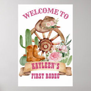 Póster Letrero de bienvenida a la granja de caballos del