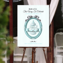 Letrero de bienvenida de Baby & Co.