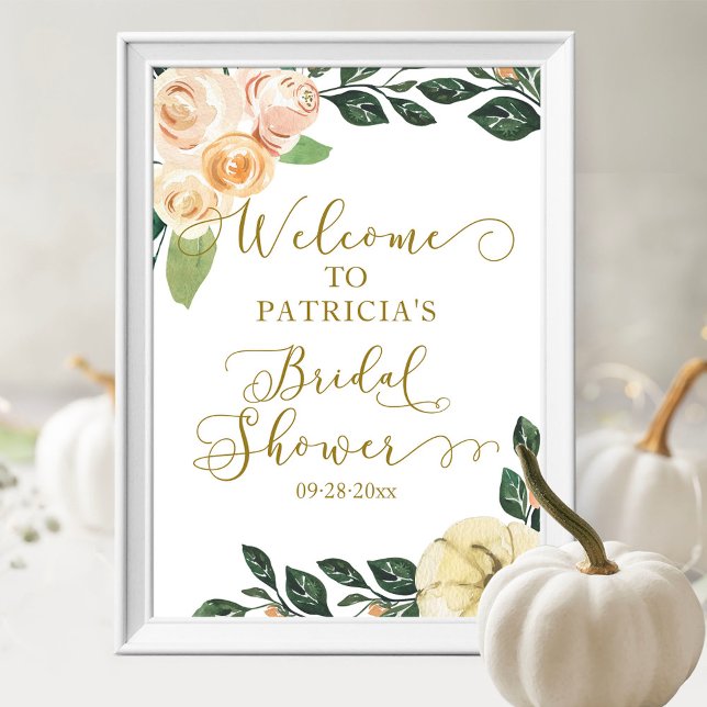 Póster Letrero de bienvenida de ducha de novia con calaba (Subido por el creador)