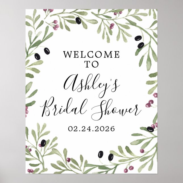 Póster Letrero de bienvenida italiano toscano griego (Frente)