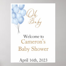 Letrero de bienvenida Oh Baby