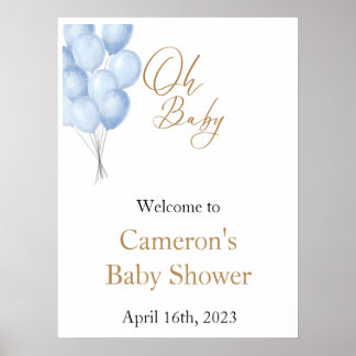 Póster Letrero de bienvenida Oh Baby