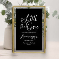 Letrero de Bienvenida para Aniversario de Boda Sti