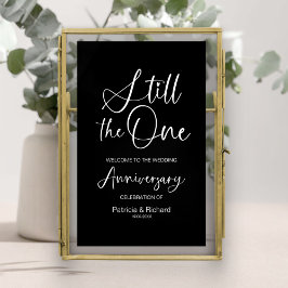 Póster Letrero de Bienvenida para Aniversario de Boda Sti