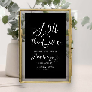 Póster Letrero de Bienvenida para Aniversario de Boda Sti