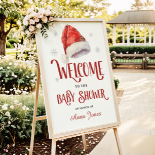 Póster Letrero de Bienvenida para Baby Shower con Sombrer