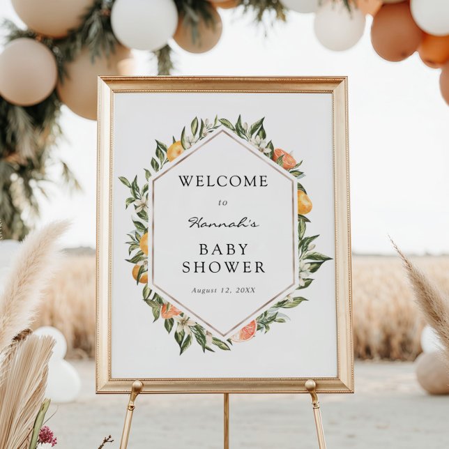 Póster Letrero de Bienvenida para Baby Shower Cuties (Subido por el creador)