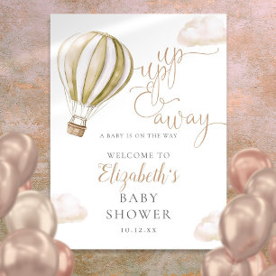 Póster Letrero de Bienvenida para Baby Shower Neutral Glo