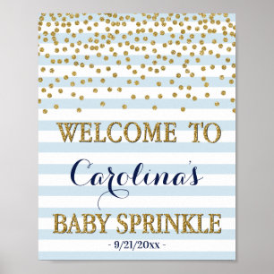 Póster Letrero de bienvenida para Baby Sprinkle de niño c