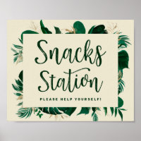 Letrero de Bienvenida para Bodas con Estación de S