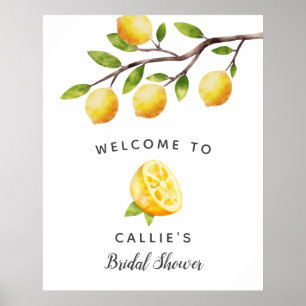 Póster Letrero de bienvenida para despedida de soltera co