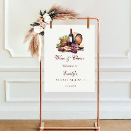 Póster Letrero de bienvenida para despedida de soltera co