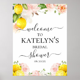 Póster Letrero de bienvenida para despedida de soltera co