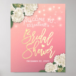 Póster Letrero de Bienvenida para Despedida de Soltera co