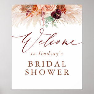 Póster Letrero de Bienvenida para Despedida de Soltera co