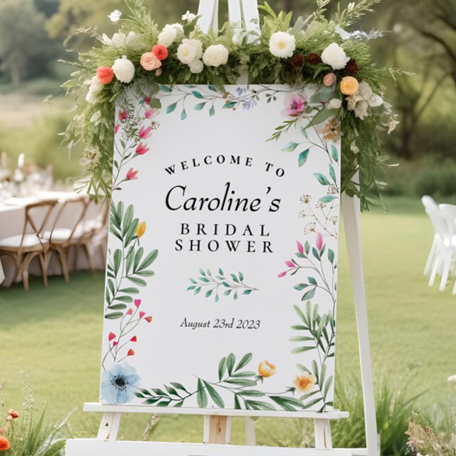 Póster Letrero de Bienvenida para Ducha de Flores Silvest (Subido por el creador)