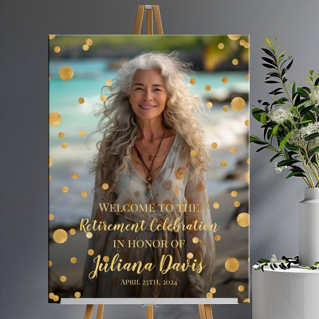 Póster Letrero de bienvenida para fiesta de jubilación co (Subido por el creador)
