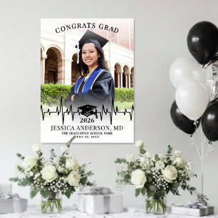 Póster Letrero de bienvenida para la foto de graduación d