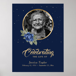 Póster Letrero de bienvenida personalizado para funeral c
