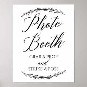 Póster Letrero de Boda – Cabina de Fotos Letrero de Boda