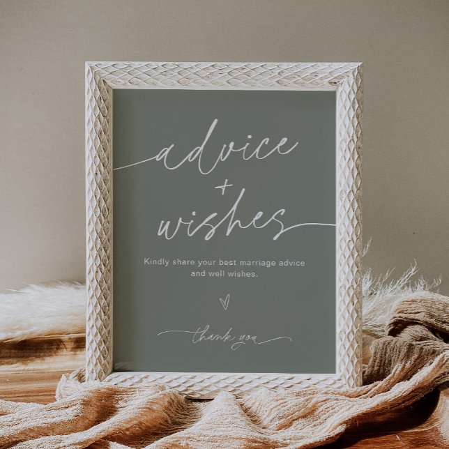 Póster Letrero de Boda Consejos y Deseos de SAGE (Subido por el creador)