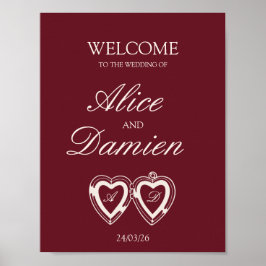 Póster Letrero de Boda Elegante de Dinero Antiguo