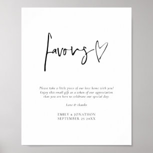 Póster Letrero de Boda Imprimible Favorito de Escritura M