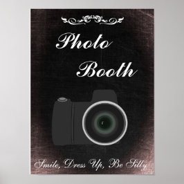 Póster Letrero de Boda para Cabina de Fotos, estilo pizar