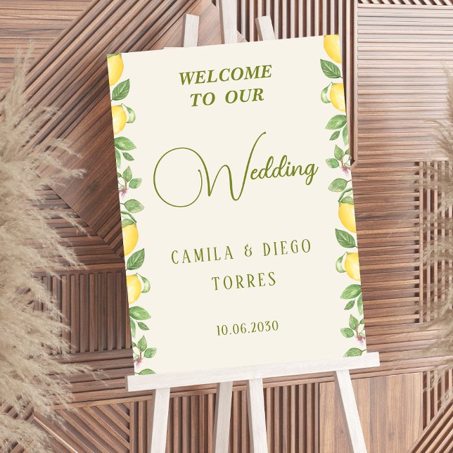 Póster Letrero de Bodas de Limón Olivo Botánico Mediterrá (Subido por el creador)