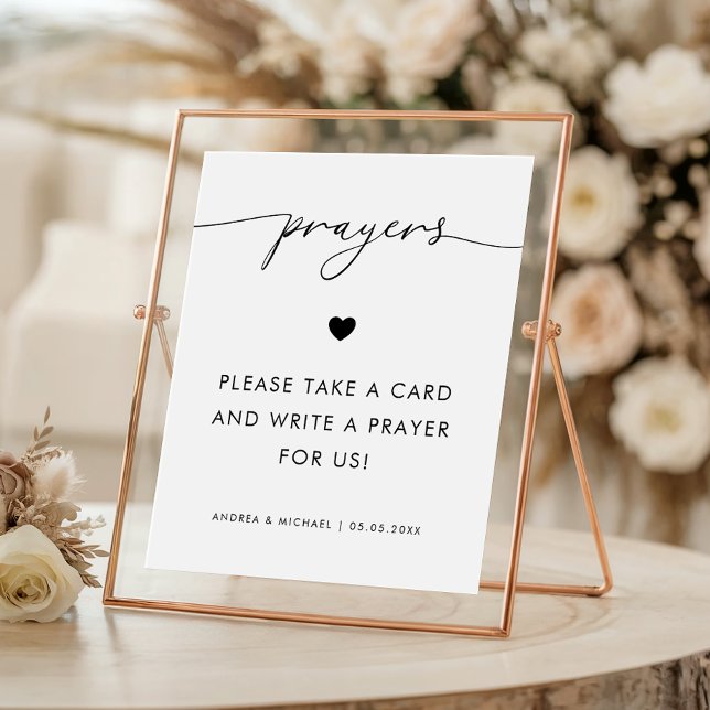 Póster Letrero de Bodas de Oraciones Modernas para Novia  (Subido por el creador)