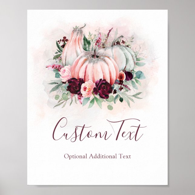 Póster Letrero de Calabaza (Frente)