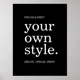 Póster Letrero de cartel personalizado de 18" x 24" | exh