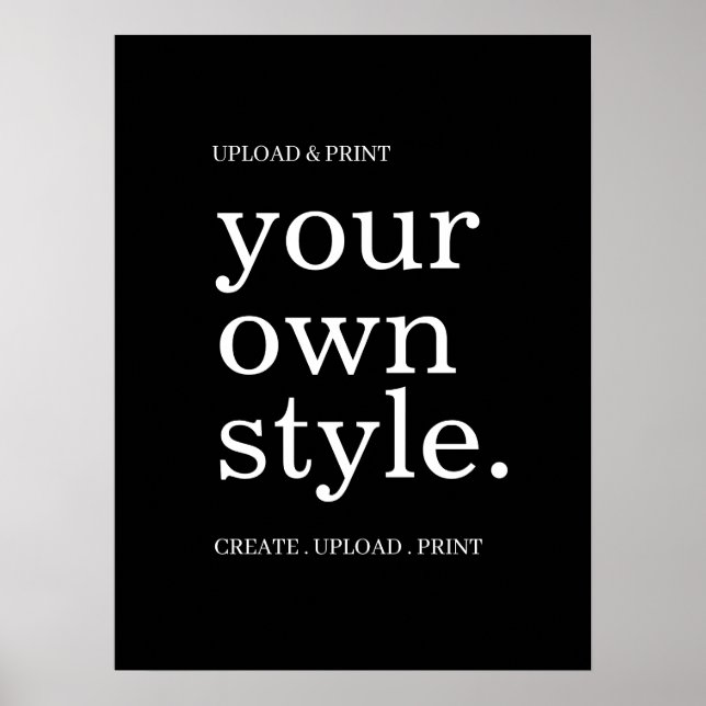 Póster Letrero de cartel personalizado de 18" x 24" | exh (Frente)