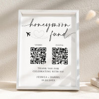 Letrero de Código QR para Fondo de Luna de Miel – 
