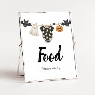 Póster Letrero de comida para tendedero de Little Boo