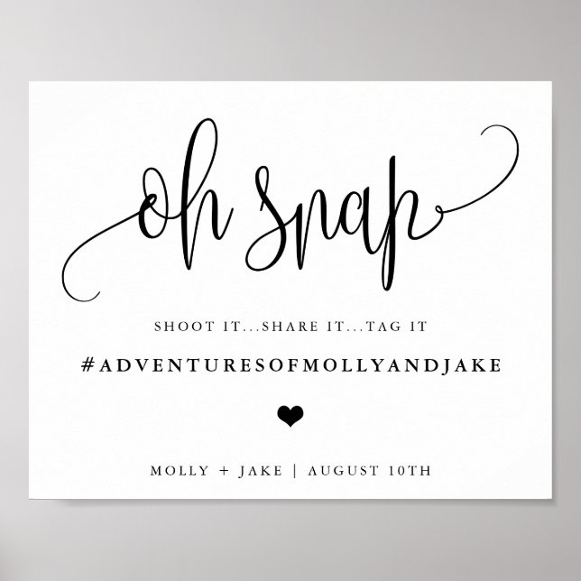 Póster Letrero de consejos para padres, caligrafía minima (Frente)