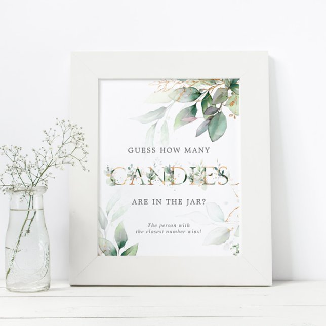 Póster Letrero de Cuántas Caramelos de Eucalipto Verde (Subido por el creador)