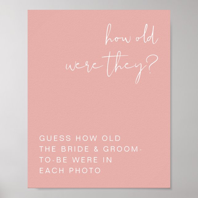 Póster Letrero de Cuántos Años Tenían LEAH Vibrante Paste (Frente)