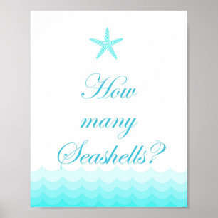 Póster Letrero de despedida de soltera con tema de playa 