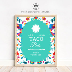 Póster Letrero de Despedida de Soltera Fiesta Mexicana de