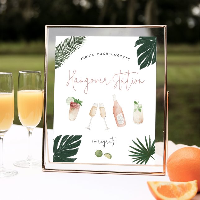 Póster Letrero de Estación de Resaca para Despedida de So (Subido por el creador)